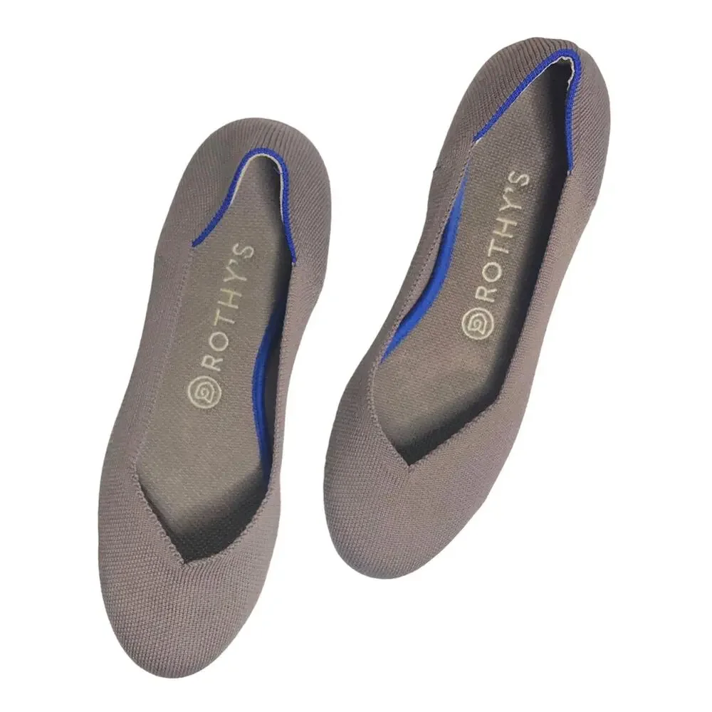 Rothy’s Flats Round Toe Mink Retired Sustainable Knit 8